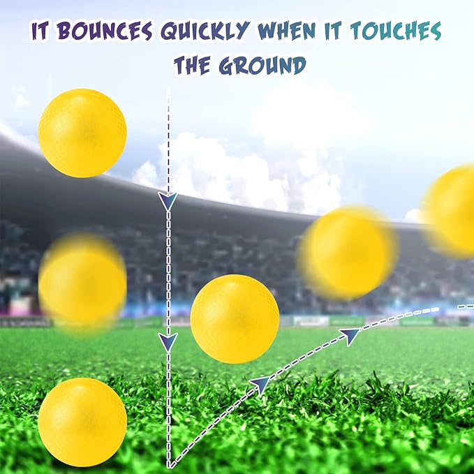 Macarrie 20 Pcs Playground Balls 6 Inches Dodgeball Kick Balls for Kids Adults Colorful Inflatable Balls Handballs Soccer Basketball Handball Games Camps Schools Outdoors