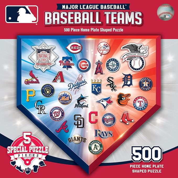 MLB Home Plate Shaped 500pc Puzzle