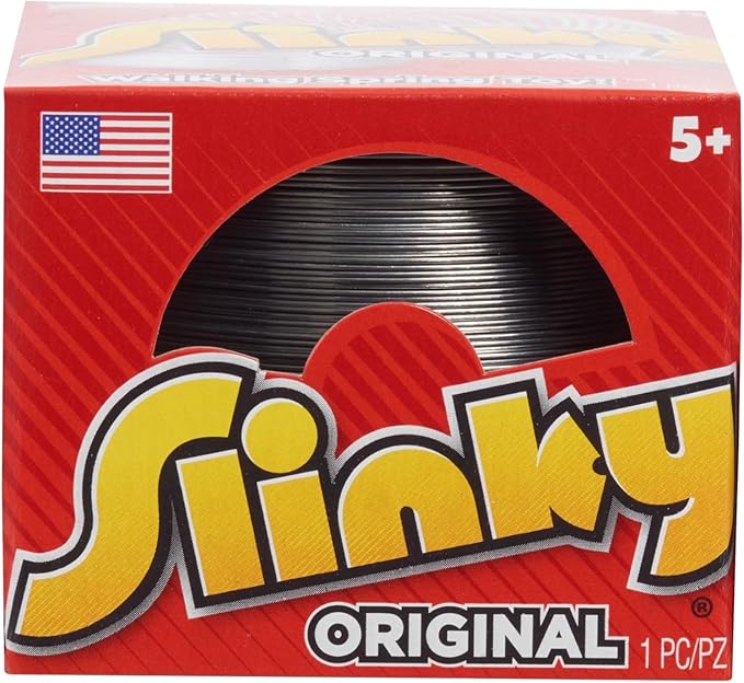 Just Play The Original Slinky Walking Spring Toy, 2.75-inch Diameter Metal Slinky, Fidget Toys (Pack of 2)