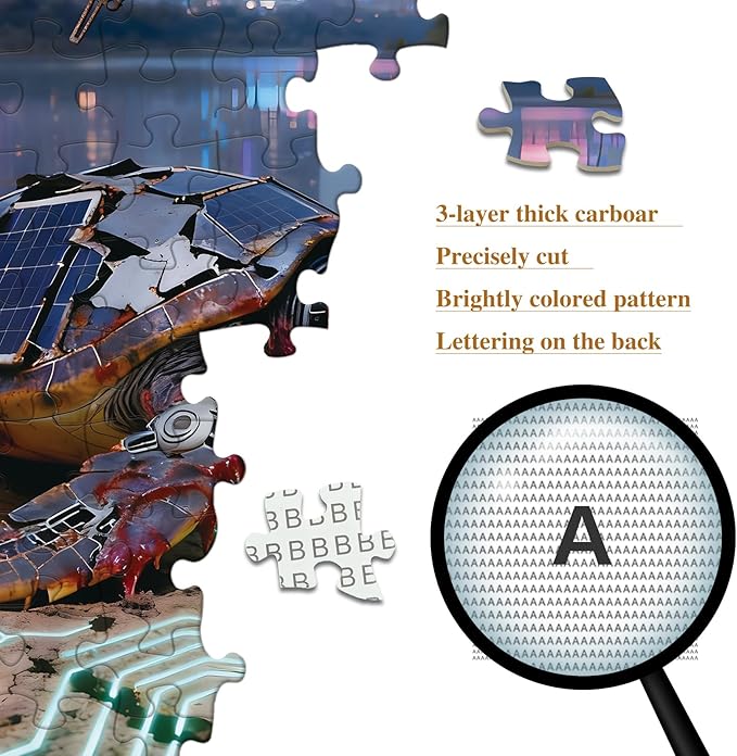 Puzzles for Adults 1000 Pieces Jigsaw Puzzles with Letters on Back Impossible Puzzle No Dust Family Decoration Fun Puzzles Gifts for Women Men (27.56x19.7 Inch)
