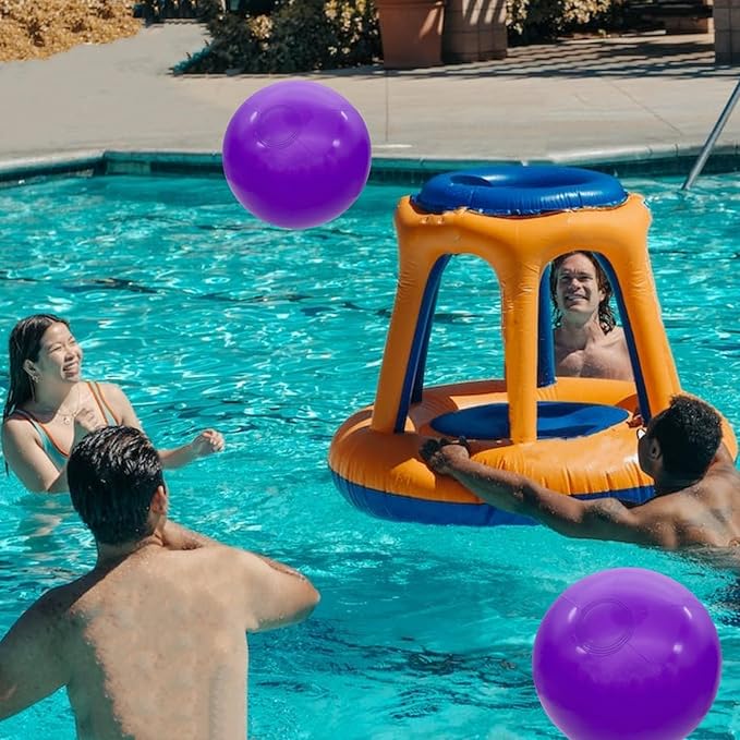 6 Pack Beach Balls, Large Inflatable Beach Balls Bulk, for Parties, Beach, Pools & Play