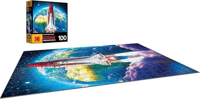 RoseArt - Kodak Premium - Space Shuttle Launch - 100 Piece Jigsaw Puzzle for Adults