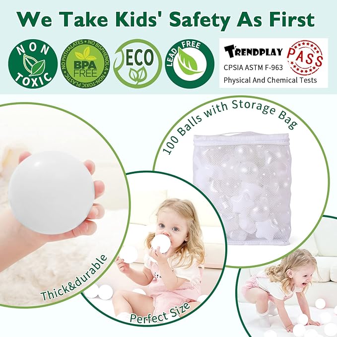 TRENDPLAY Star Ball Pit Balls for Toddlers -50 100 200 Count Star Balls Different Shapes, Non-Toxic Plastic Balls for Safe Play, Boys Girls Festival Party Decoration