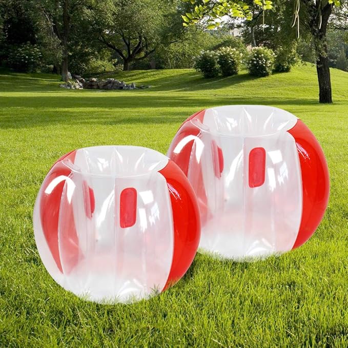 XBEN Inflatable Bumper Balls (2-Pack) – 47" Giant Human Hamster Ball for Kids & Adults – Durable PVC, Safe Outdoor Play – Team Games, Pool Parties, Backyard Fun – Great Gift Idea