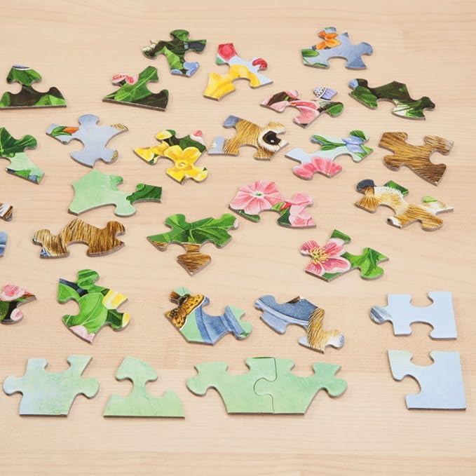 Bits and Pieces – Barnyard Buddies Jigsaw Puzzle for Adults – Farm Animals (Sheep, Pigs & Horses) by Lorraine Ryan – Charming Country Artwork with Random Die-Cut Pieces (100 Piece Puzzle)