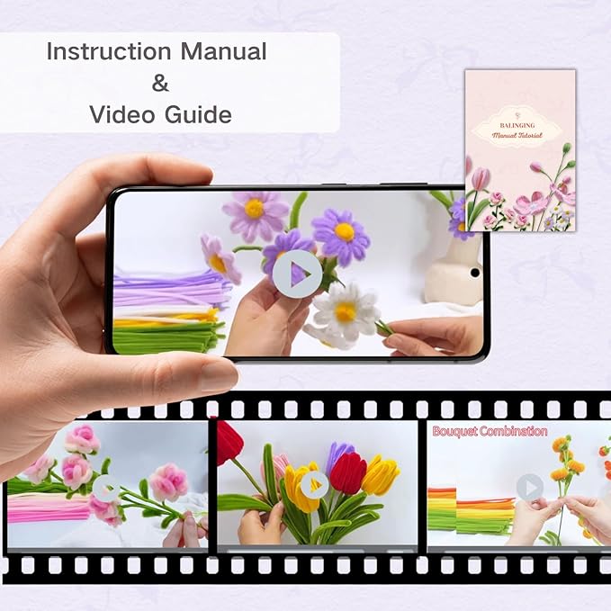 500pcs Pipe Cleaners Craft for Flowers,Chenille Stems for DIY Flower Making Kit,Pipe Cleaners Projects Creative for DIY Art and Craft,Ideal for Holiday Decoration(Daisy)