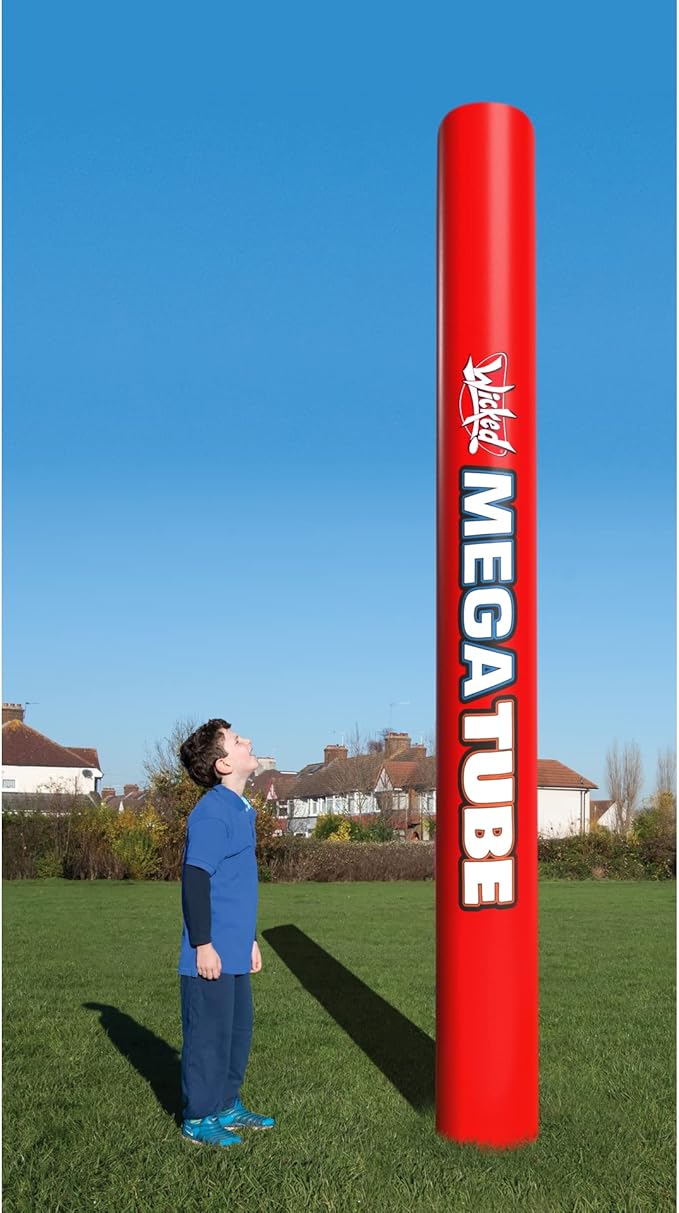 Mega Tube - Giant Inflatable Sport Toys for Kids & Family. Kick It, Throw It, Bounce It & Battle with It... Extra Large Pipe Sport Game for Indoor & Outdoor. 1 Random Color Only