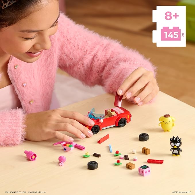 BLDR Hello Kitty and Friends Badtz-Maru’s Convertible Building Set 0111 with Badtz-Maru and Pompompurin Minifigures - for Kids and Sanrio Fans Ages 8+