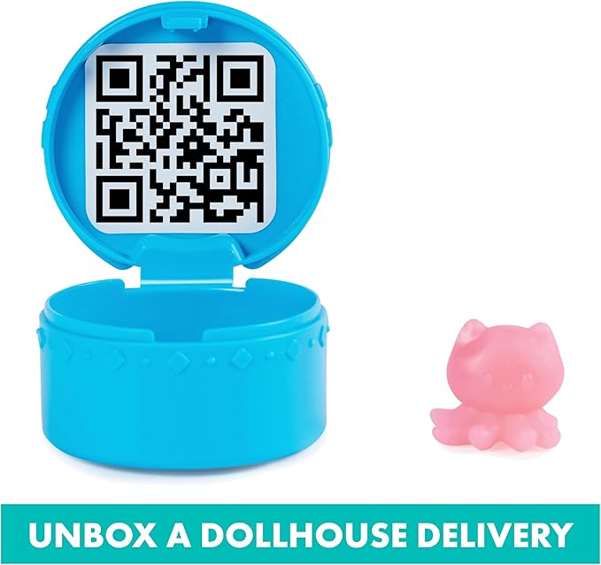 Gabby's Dollhouse, Purr-ific Pool Playset with Gabby and Mercat Figures, Color-Changing Mermaid Tails and Pool Accessories Kids Toys for Ages 3 and Up