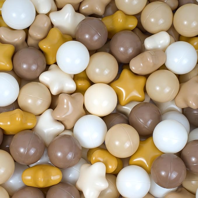 Ball Pit Balls for Kids & Dogs Cats Pack of 100 200 500- BPA Free, Crush Proof Plastic Balls for Ball Pit, Tent, Playhouse, Children's Toy Balls for Party, Macaron Ocean Balls 2.15 Inch