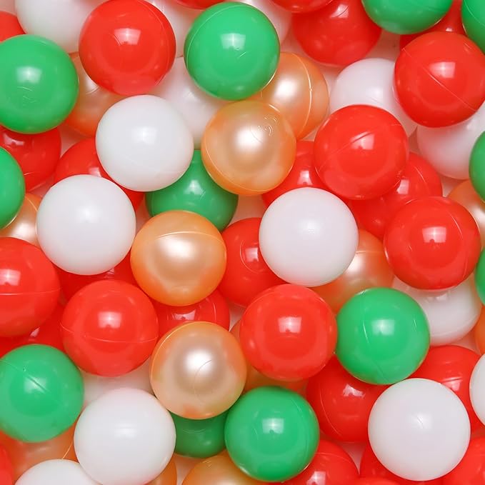 STARBOLO Ball Pit Balls for Toddlers Pack of 100 200 500 - BPA&Phthalate Free Non-Toxic Crush Proof Soft Plastic Balls for 1-5Years Old Toddlers Girl Kids Birthday Pool Playpen Tent Party