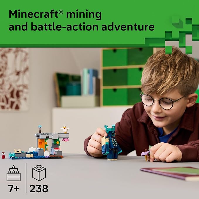 LEGO Minecraft The Warden Encounter Kids Toy - Collectible Building Set for Boys and Girls 7+- with Silent Ranger Minifigure - Great Birthday Gift for Gamers and Kids Who Love Minecraft Toys - 21274