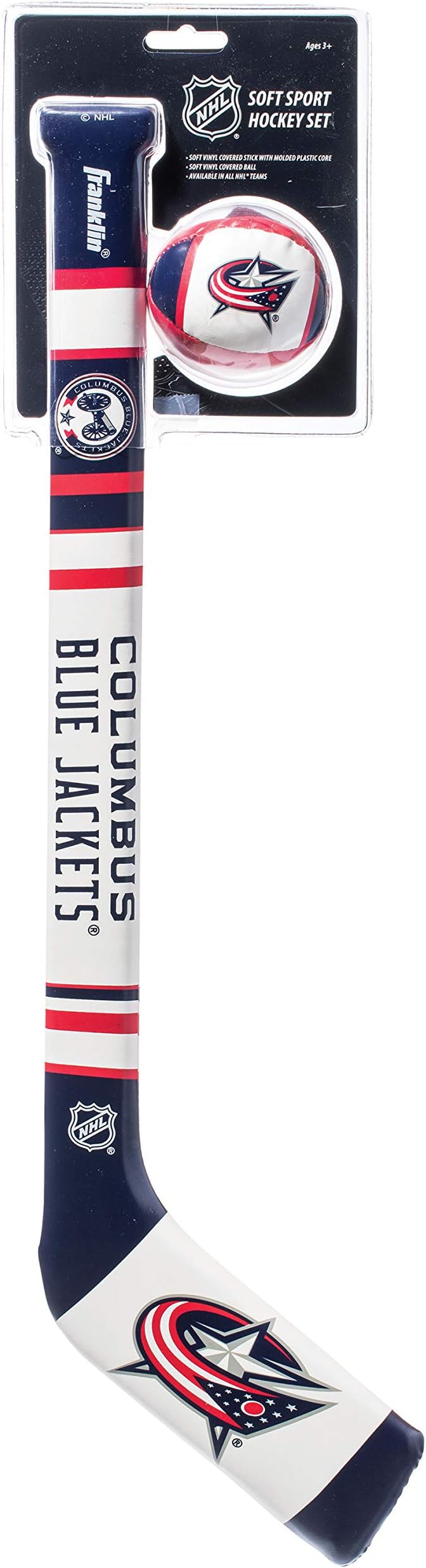 Franklin Sports NHL Team Mini Soft Hockey Stick Set - NHL Team Soft Foam Mini Hockey Stick and Ball - Great Toy for Kids