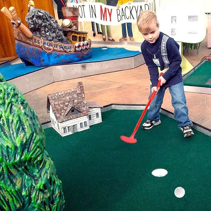 Plastic Golf Clubs for Toddlers, Kids Golf Clubs Set, Plastic Golf Toys Set for Kids 3-5 Outdoor/Indoor Golf Club and Ball Toys Birthday Gift for Boys Girls 3-8 Years