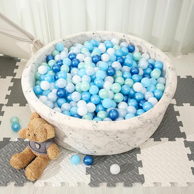 STARBOLO Ball Pit Balls for Toddlers Phthalate Free BPA Free Non-Toxic Crush Proof Play Balls for Toddlers Kids Pool Playhouse Pack of 100 200 500