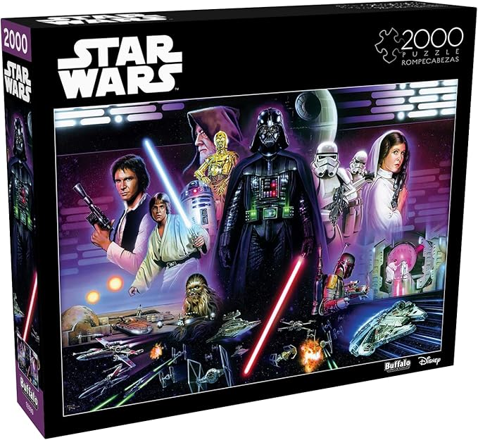 Buffalo Games - Star Wars - Don’t Underestimate the Force - 2000 Piece Jigsaw Puzzle for Adults -Challenging Puzzle Perfect for Game Nights - Finished Size is 38.50 x 26.50