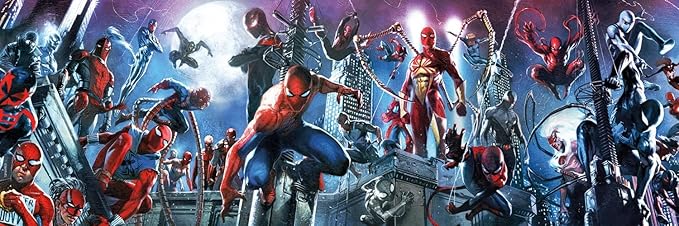 Buffalo Games - Marvel - 4 x 1 Multipack -Spider-Verse - Multi Piece Jigsaw Puzzle for Adults -Challenging Puzzle Perfect for Game Nights - Finished Size Varies
