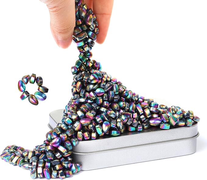 Over 500 Colorful Original Ferrite Stones Desk Fidget Stress Relief for Adults.