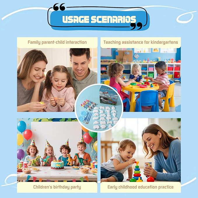 GloomGlo Transportation Theme Kids Paint Kit - White Plaster Vehicles with Complete Paint Set, Brushes & Palettes | Educational Arts Crafts Supplies