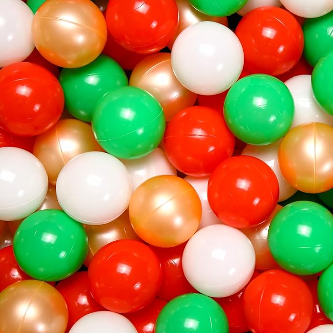 STARBOLO Ball Pit Balls for Toddlers Pack of 100 200 500 - BPA&Phthalate Free Non-Toxic Crush Proof Soft Plastic Balls for 1-5Years Old Toddlers Girl Kids Birthday Pool Playpen Tent Party