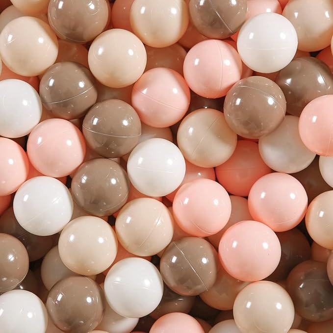 GOGOSO Ball Pit Balls for Toddlers Kids Plastic Balls for Ball-Pit Playpen Pool Baby Play Pastel BPA-Free Non Toxic Play Pastel Crush Proof Bal 50 100 200 500 1000 Count
