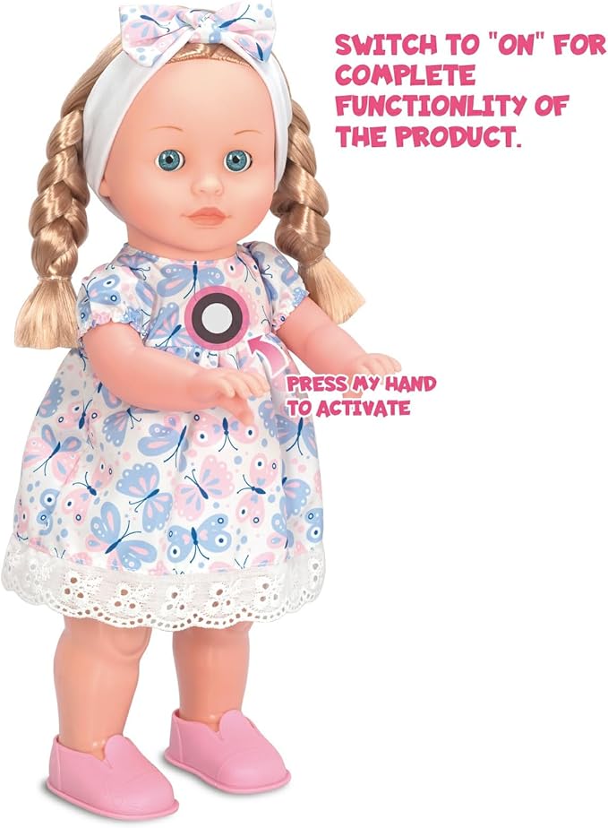 Mother Love Walking Dolls,16 Inches Interactive Baby Dolls Set with Stroller & Sister, Baby Dolls with Hair, Singing and Walking Dolls for Girls ,for 3+ Year Old Girls Gifts