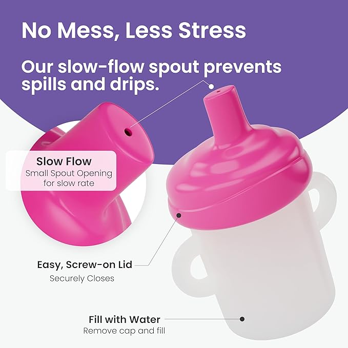 Doll Buddies Sippy Cup for Baby Alive Dolls | Sippy Dolls Accessories Compatible with Baby Alive Dolls that Drink and Wet | Doll Sippy Cup can be Filled with Water | 3 Pack