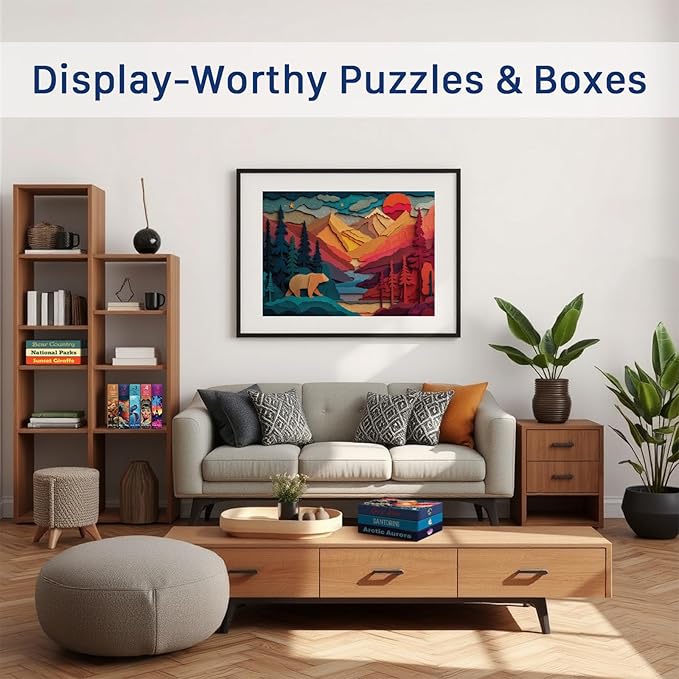 Bear Country (#8) – 1000 Piece Jigsaw Puzzle for Adults | Premium European Blue Board | Satin Low-Glare Finish | Ribbon Cut | Bonus Poster | Display-Worthy Box | Printed in USA | Final Piece Puzzles
