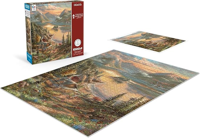 Ceaco - Thomas Kinkade - Lakeside Splendor - 1000 Piece Jigsaw Puzzle