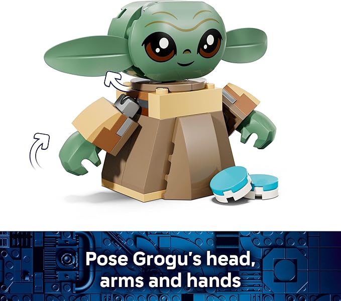 LEGO Star Wars Grogu’s Homestead Building Toy for Boys & Girls - The Mandalorian Pretend Play Set W/Sorgan Frog & Poseable Grogu Figures for Preschool Kids, Ages 4+ - Gift Idea for Birthdays - 75443