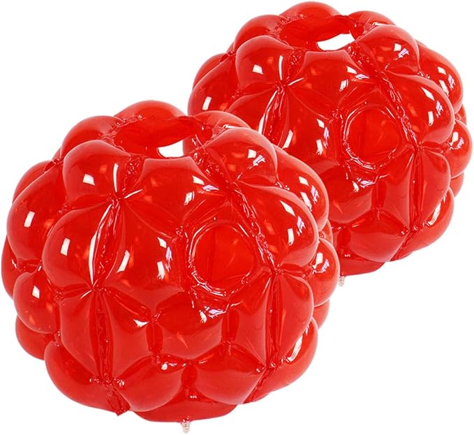SUNSHINEMALL 2 Pack Inflatable Bumper Balls for Kids Giant Zorb Ball Sumo Balls Human Hamster Ball Bubble Balls for Adults Full Body Buddy Outdoor Toys for Kids(36" Red)