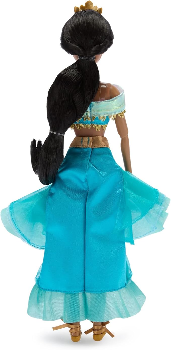 Disney Store Official Princess Ballet Doll - 11 Inch Jasmine Ballerina Doll - Includes Brush with Molded Details, 2 Tutu Outfits, Accessories and Dove Figure - Disney Princess Toys for Girls
