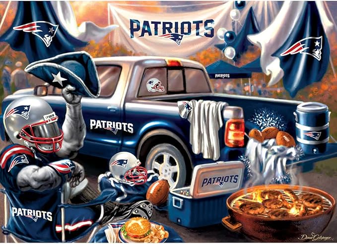 Masterpieces 1000 Piece Jigsaw Puzzle for Adults - NFL New England Patriots Gameday - 19.25"x26.75"