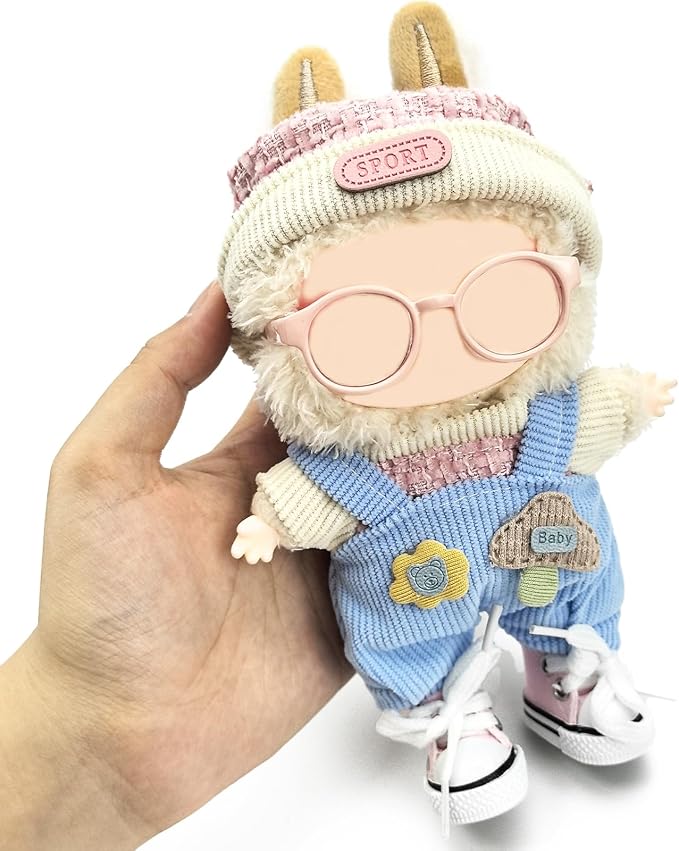 QIUTIMIY Mini Doll Accessories Set 3PCS Fashion Outfit Accessories for 17cm Dolls (F Black)