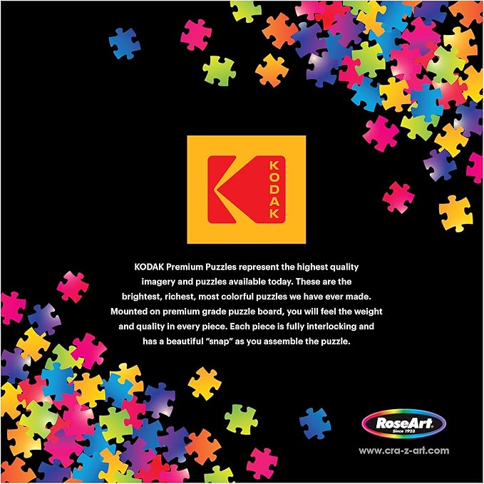 RoseArt - Kodak Premium - Lifeguard Huts - 350 Piece Jigsaw Puzzle for Adults