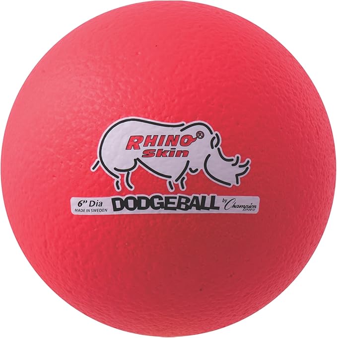 Champion Sports® Rhino Skin® Low Bounce Dodgeball Sets & Singles for Playground, PE, Backyard & League Games – Team Sports Equipment for Youth & Adults