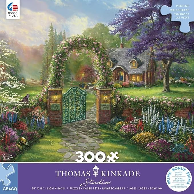Ceaco - Thomas Kinkade - Inspirations - Hummingbird Cottage - 300 Piece Jigsaw Puzzle