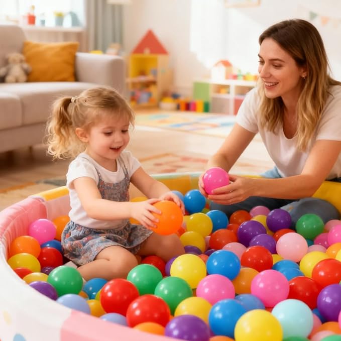 STARBOLO Ball Pit Balls for Toddlers Phthalate Free BPA Free Non-Toxic Crush Proof Play Balls for Toddlers Kids Pool Playhouse Pack of 100 200 500