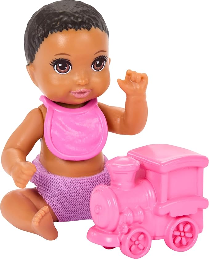 Barbie Skipper Babysitters, Inc. Playset with Brunette Doll, Brunette Toddler Doll, High Chair & 8 Accessories Including Food 2