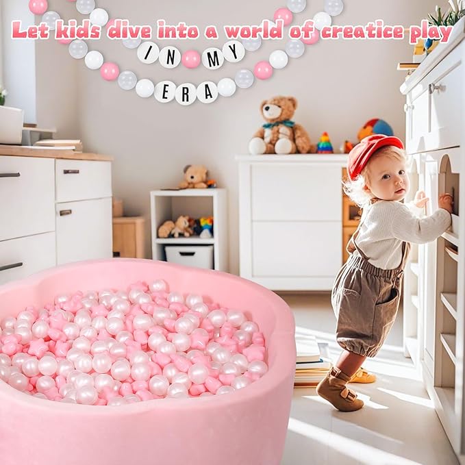 STARBOLO Ball Pit Balls for Toddlers Pack of 100 200 500 - BPA&Phthalate Free Non-Toxic Crush Proof Soft Plastic Balls for 1-5Years Old Toddlers Girl Kids Birthday Pool Playpen Tent Party