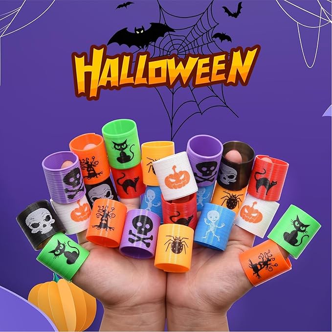 (24Pcs Halloween Spring Coil)