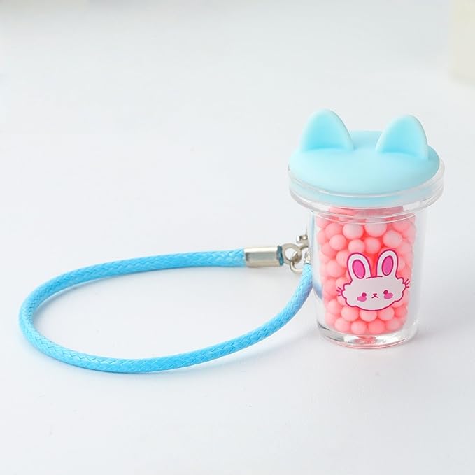 Doll Accessories for Labubu,2Pcs Cute Labubu Accessories Set,Including White and Blue Mini Labubu Cup,17cm Labubu Accessories(no Doll)