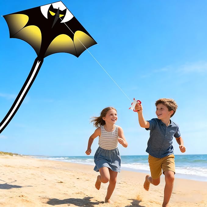 YongnKids Kite for Kids Age 4-8 8-12, Large Kites for Boys Adults Easy to Fly & Assemble, with 328ft String,Perfect for Beach Trip Park Family Activities Outdoor Games