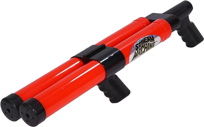 Stream Machine Water Gun Launcher - Double Barrel Water Blaster - Squirt Gun for Outdoor Games - Swimming Pool Toys (Colors Vary)