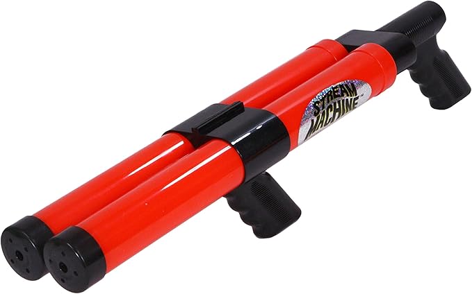 Stream Machine Water Gun Launcher - Double Barrel Water Blaster - Squirt Gun for Outdoor Games - Swimming Pool Toys (Colors Vary)
