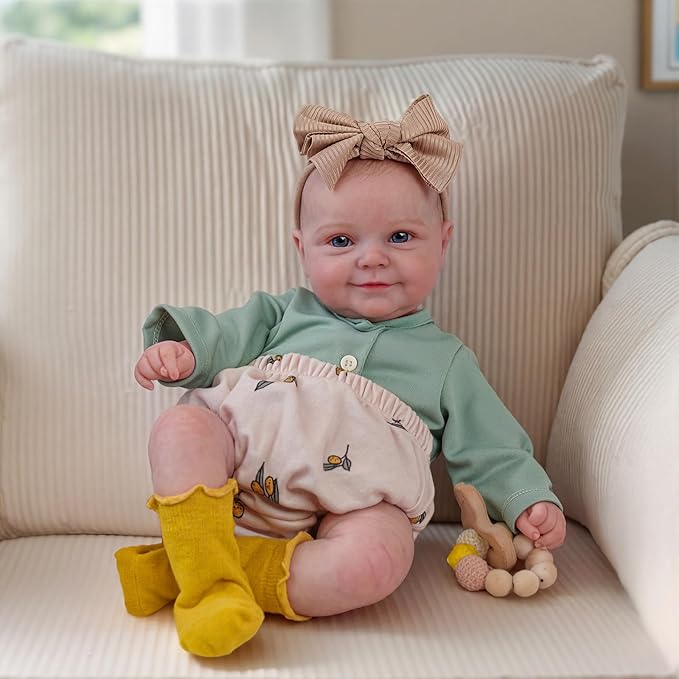 BABESIDE Reborn Baby Dolls, 20Inch Cute Soft Vinyl Realistic-Newborn Baby Doll Poseable Real Life Lifelike Baby Dolls w/Doll Accessories for 3+ Year Old Girls