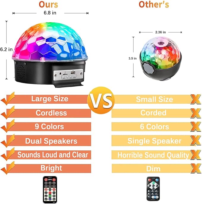 Trampoline LED Lights with Music, 9 Colors, Remote Control - Syncs up to 16FT, 15FT, 14FT, 12FT, 10FT Trampoline Accessories for Kids & Adults