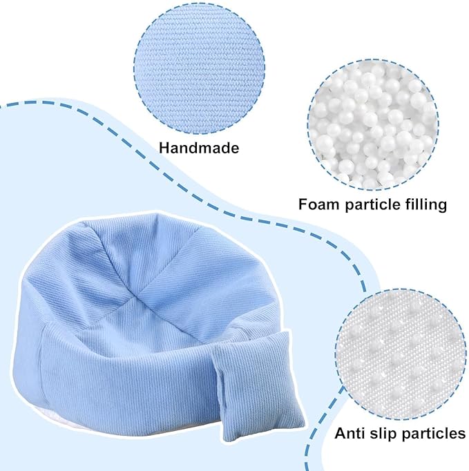 Doll Car Seat Compatible with Labubu, Handmade Bean Bag Chair for 5.9-6.7 inch Doll, Anti-Slip Bottom, Cute Doll Accessories for Display, Fans&Collectors Gifts, Durable Corduroy Fabric (Sky Blue)