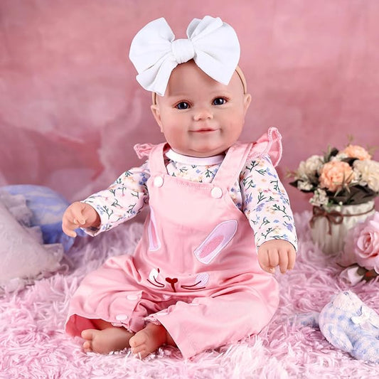 BABESIDE Reborn Baby Dolls, 20Inch Cute Soft Vinyl Realistic-Newborn Baby Doll Poseable Real Life Lifelike Baby Dolls w/Doll Accessories for 3+ Year Old Girls