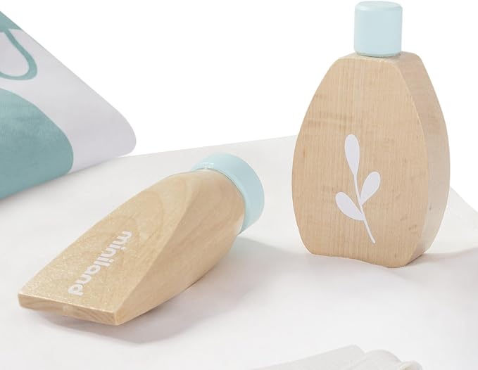 Miniland Doll Wooden Care Set - Quality, ECO, Imaginative